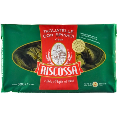 Pastificio Riscossa Tagliatelle spinaci špenátová hnízda RISCOSSA 0,5 kg