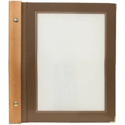 SECURIT Jedálny lístok Wood Line A5 - hnedá MC-WRA5-BR
