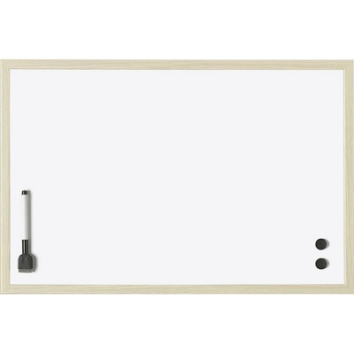 magnetoplan biela popisovacia tabuľa (š x v) 800 mm x 600 mm biela lakovaný vr. magnetov, formát na šírku alebo na výšku