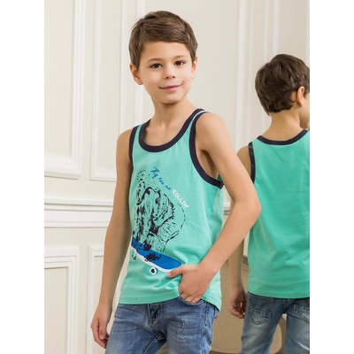 Winkiki Kids Wear chlapecké tílko Gorilla zelená