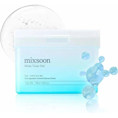 Mixsoon Bifida Toner Pad Intenzivní hydratační polštářky na obličej 120 ks 280 ml