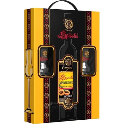 Spišská Marhuľovica 40% 0,5 l (darčekové balenie 2 poháre)