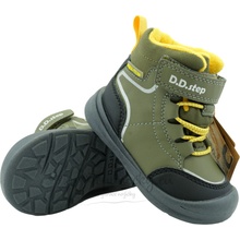D.D.step Detské zimné topánky P104-62468A Olive