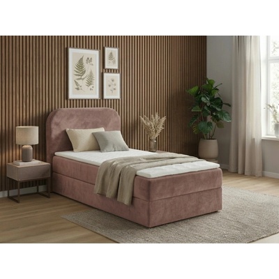 Textilomanie Forena boxspring matrac Bonell pružinový staroružová