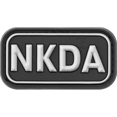 Gumová nášivka Jackets to Go NKDA - čierna-sivá