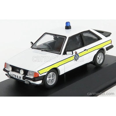 Vanguards Ford england Escort Mkiii Xr3i Police 1990 Bílá Žlutá 1:43