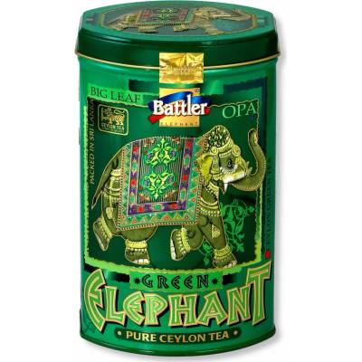 Battler Green Elephant cejlónsky veľkolistý zelený čaj OPA v plechovej dóze, 100 g