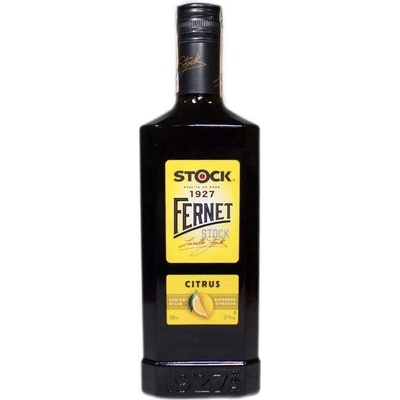 Fernet Stock citrus nová lahev 27% 0,5 l (holá láhev) – Hledejceny.cz