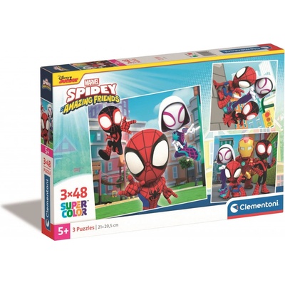 CLEMENTONI Spidey a jeho úžasní přátelé 3x48 dílků
