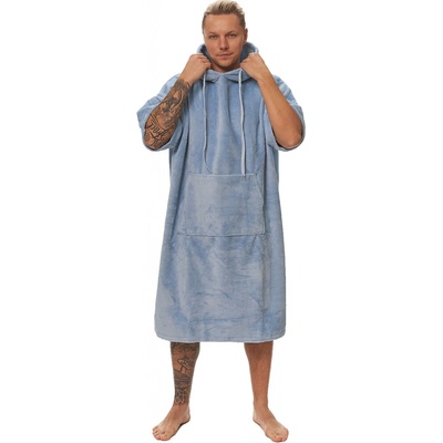 Interkontakt Pánské plážové pončo 80 x 115 cm Mlžná modř – Hledejceny.cz