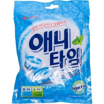 LOTTE Cukríky Anytime so xylitolom mentolové Lotte 74 g