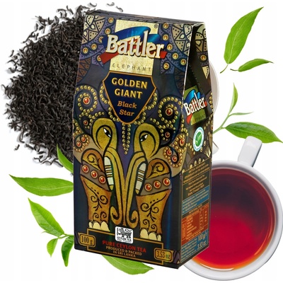 Battler čierny sypaný čaj Ceylon Golden Giant Black Star FBOP 100 g