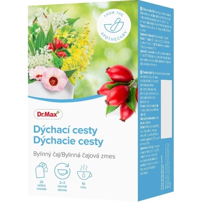 Dr.Max Dýchací cesty bylinný čaj 20 x 1,5 g – Hledejceny.cz