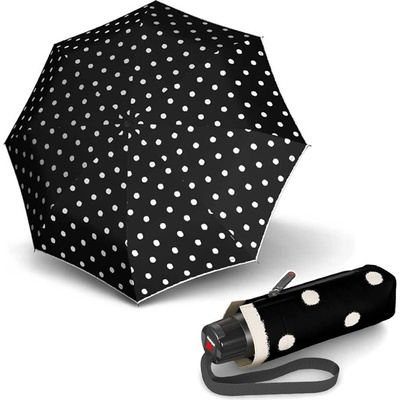 Knirps T.020 Small Manual dot art dámský skládací mini deštník černý