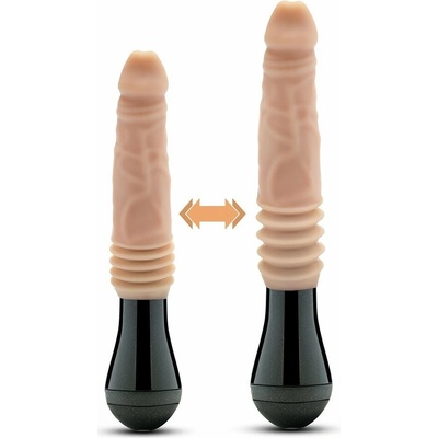 Dr. Skin Blush Silicone Dr. Knight Thrusting Gyrating Vibrating Dildo Beige