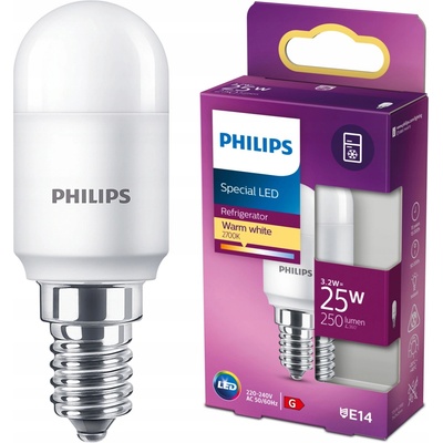 Philips 8718699771959 LED žárovka 1x3,2W E14 250lm 2700K teplá bílá, matná bílá, do lednice