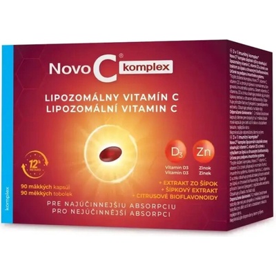Novo C Komplex Lipozomálny Vitamín C s Vitamínom D3 a zinkom 60 kapsúl