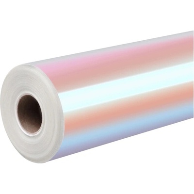 HTVRONT Holografická samolepiaca fólia, 30,5 cm x 90 cm (ružovo-fialová)