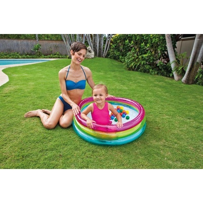 Intex 48674 duhový bazén s míčky 86 x 25 cm – Hledejceny.cz
