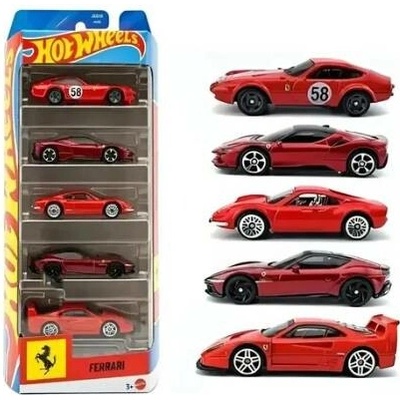 Mattel Hot Wheels 5ks angličáky Ferrari JKG16
