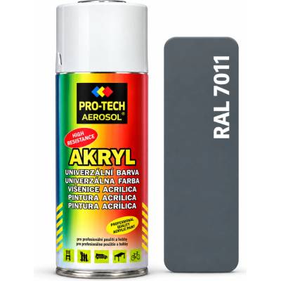 PRO-TECH akrylová farba v spreji 400 ml – sivá oceľová (RAL 7011)