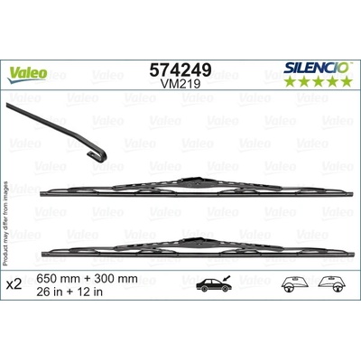 Valeo Silencio CONVENTIONAL Set 650+280 mm VA 574249