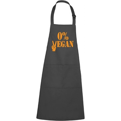 Dobrý Triko Zástěra s potiskem 0% vegan Antracitová