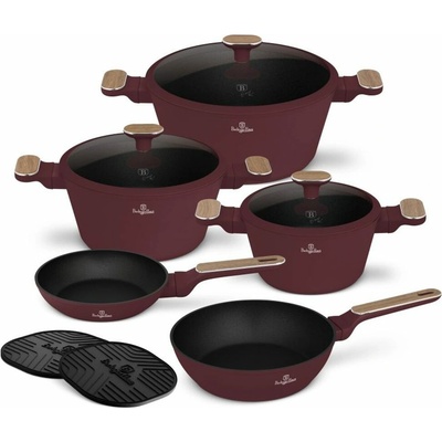 BERLINGERHAUS Sada nádobí s titanovým povrchem 10 ks Leonardo Nordic Collection BH-8305