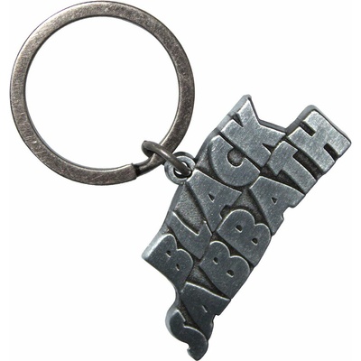 Prívesok na kľúče Black Sabbath Silver Wavy Logo