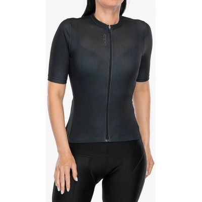 Odlo Essential T Shirt S U Collar S S Full Zip black Dámsky