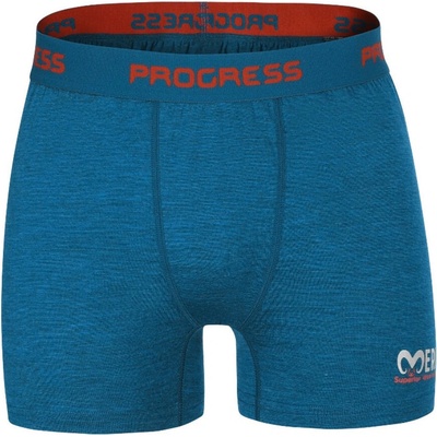 Progress MW Skn pánské merino boxerky modré – Hledejceny.cz