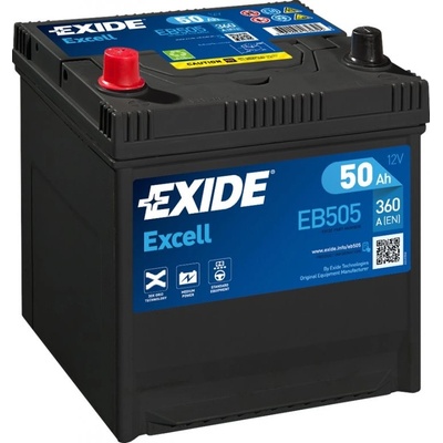 Exide Excell 12V 50Ah 360A EB505
