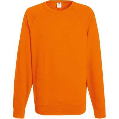 Fruit of the Loom mikina Lightweight Raglan Sweat, raglánová, pánská COT16213823501 orange