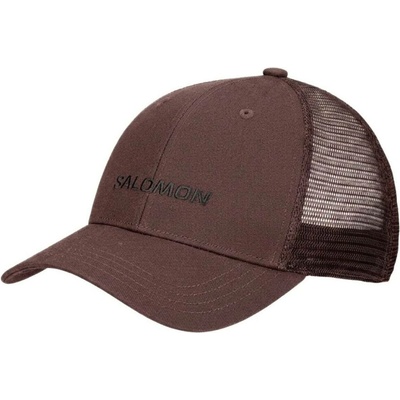 Salomon Logo Trucker Cap LC3024100 coffee bean