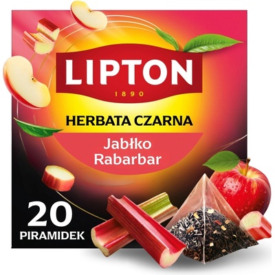 Lipton Čaj Jablko Rebarbora čierny 30 g