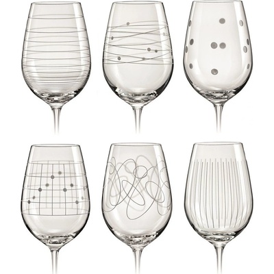 Crystalex-Bohemia Sklenice na víno VIOLA ELEMENTS 6 ks 450 ml