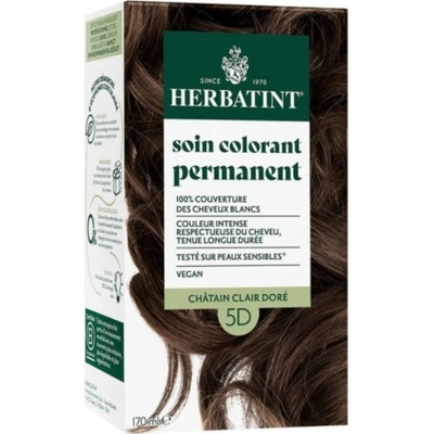 Herbatint Trvalá bylinná barva na vlasy Světle Zlatý Kaštan (5D) 170 ml