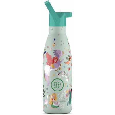 Cool Bottles Dětská nerezová termolahev Kids Princess Kingdom třívrstvá 350 ml