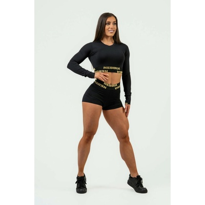 Nebbia Intense dámské Kompresní šortky s vysokým pasem 832 gold