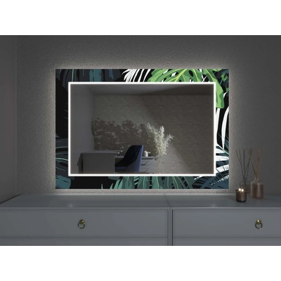 Artalo LED zrkadlo s dekorom D17 100 x 100 cm