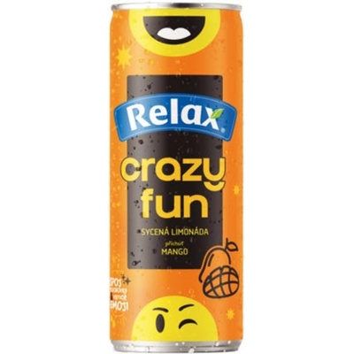 Relax limonáda mango plech 330 ml