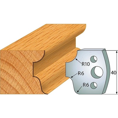 IGM profil 045 - pár nožů 40x4mm SP