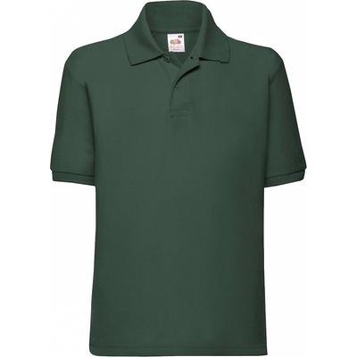 Fruit of the Loom detská polokošeľa 65:35 fľaškovo zelená