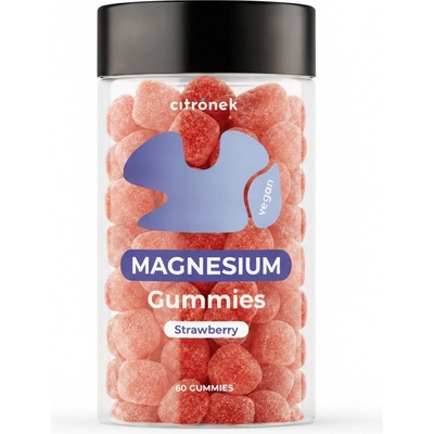 Citronek Citrónek Magnesium gummies Jahodové želé s hořčíkem a vitaminem B6 60ks