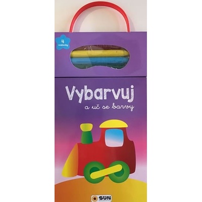 Vláčik - Vyfarbuj a uč sa farby