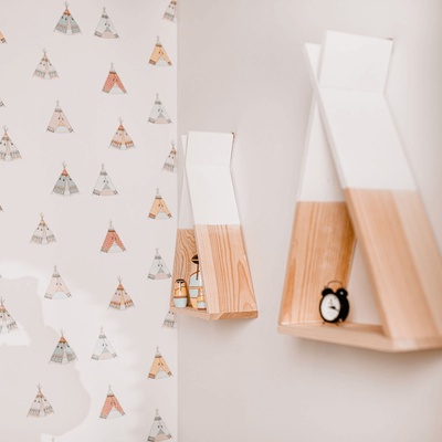 Childhome Police na stěnu Tipi Natural White