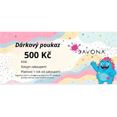 Elektronický dárkový poukaz na 500 Kč