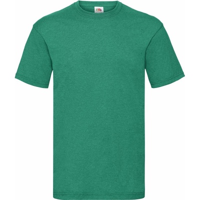 Fruit of the Loom Valueweight T pánské tričko s krátkým rukávem zelený melír