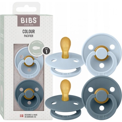 Bibs Colour symetrické dudlíky přírodní kaučuk Baby Blue/Petrol