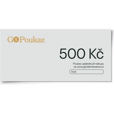 Dárkový poukaz mailem pro Vaše blízké Elektronický GS Poukaz - 500 Kč